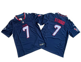 Nike Houston Texans #7 C.J. Stroud 2024 Navy F.U.S.E. Authentic stitched NFL jersey