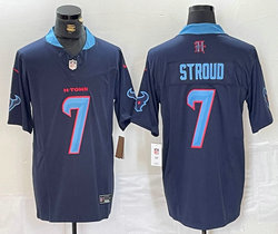 Nike Houston Texans #7 C.J. Stroud Navy F.U.S.E throwback NFL Jersey