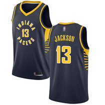 Nike Indiana Pacers #13 Mark Jackson Navy Game Authentic Stitched NBA Jersey