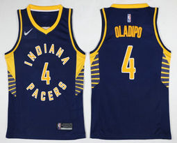 Nike Indiana Pacers #4 Victor Oladipo Blue Game Authentic Stitched NBA Jersey