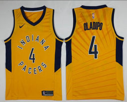 Nike Indiana Pacers #4 Victor Oladipo Gold Game Authentic Stitched NBA Jersey