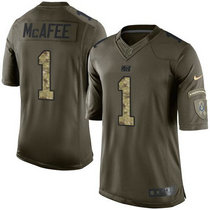Nike Indianapolis Colts #1 Pat McAfee Green Salute To Service Limited Jersey