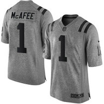 Nike Indianapolis Colts #1 Pat McAfee Grey Gridiron Grey Limited Authentic stitched NFL jersey