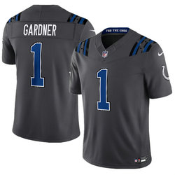 Nike Indianapolis Colts #1 Sauce Gardner Dark Gray 2026 Rivalries Stitched Football Jersey