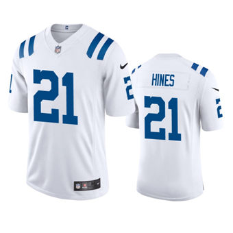 Nike Indianapolis Colts #21 Nyheim Hines White Vapor Untouchable Authentic Stitched NFL Jersey