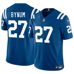 Nike Indianapolis Colts #27 Cam Bynuml Blue Authentic Stitched NFL Jersey