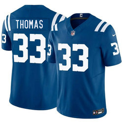 Nike Indianapolis Colts #33 Juanyeh Thomas Blue Authentic Stitched NFL Jersey