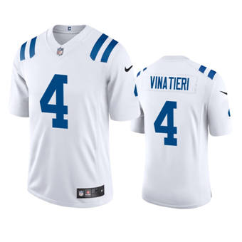 Nike Indianapolis Colts #4 Adam Vinatieri White Vapor Untouchable Authentic Stitched NFL Jersey