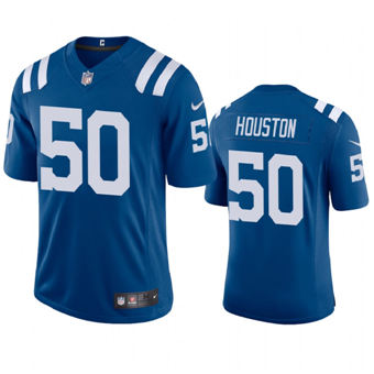 Nike Indianapolis Colts #50 Justin Houston Blue Vapor Untouchable Authentic Stitched NFL Jersey