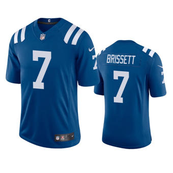 Nike Indianapolis Colts #7 Jacoby Brissett Blue Vapor Untouchable Authentic Stitched NFL Jersey