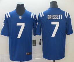 Nike Indianapolis Colts #7 Jacoby Brissett Royal Blue Vapor Untouchable Authentic Stitched NFL Jersey