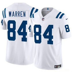 Nike Indianapolis Colts #84 Tyler Warren White 2025 Draft Authentic Stitched NFL Jersey