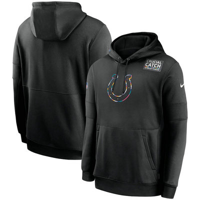 Nike Indianapolis Colts Black Crucial Catch Sideline Performance Pullover Hoodie