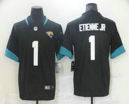 Nike Jacksonville Jaguars #1 Travis Etienne Jr Black Vapor Untouchable Jersey