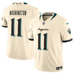 Nike Jacksonville Jaguars #11 Parker Washington Cream 2026 Rivalries Stitched Football Jersey