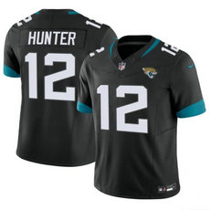 Nike Jacksonville Jaguars #12 Travis Hunter Black 2025 Draft Stitched NFL Jersey