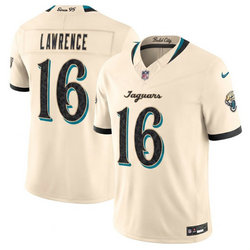 Nike Jacksonville Jaguars #16 Trevor Lawrence Cream 2026 Rivalries Stitched Football Jersey