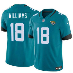 Nike Jacksonville Jaguars #18 C.J. Williams Teal 2026 Draft Authentic Stitched NFL Jersey