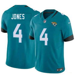 Nike Jacksonville Jaguars #4 Jarrian Jones Teal 2026 Draft Authentic Stitched NFL Jersey