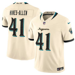 Nike Jacksonville Jaguars #41 Josh Hines-Allen Cream 2026 Rivalries Stitched Football Jersey
