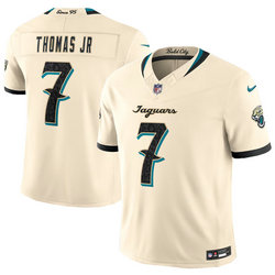Nike Jacksonville Jaguars #7 Brian Thomas Jr. Cream 2026 Rivalries Stitched Football Jersey