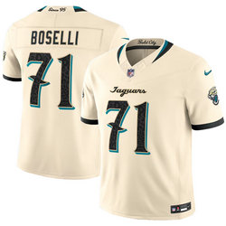 Nike Jacksonville Jaguars #71 Tony Boselli Cream 2026 Rivalries Stitched Football Jersey