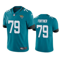 Nike Jacksonville Jaguars #79 Luke Fortner Green Vapor Untouchable Authentic Stitched NFL Jersey