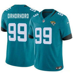 Nike Jacksonville Jaguars #99 Ruke Orhorhoro Teal Authentic Stitched NFL Jersey