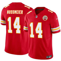 Nike Kansas City Chiefs #14 Garrett Nussmeier Red 2026 Draft Authentic Stitched NFL Jersey