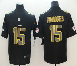 Nike Kansas City Chiefs #15 Patrick Mahomes Black Impact Vapor Untouchable Authentic Stitched NFL Jersey