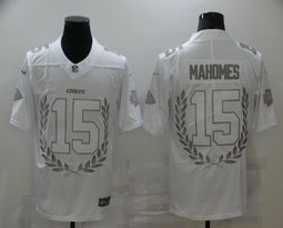 Nike Kansas City Chiefs #15 Patrick Mahomes White Memorial Authentic stitched NFL jersey