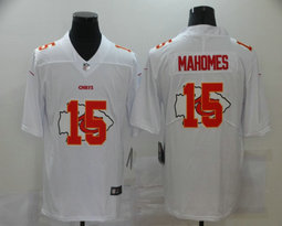Nike Kansas City Chiefs #15 Patrick Mahomes White Shadow Authentic stitched NFL jersey