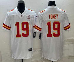 Nike Kansas City Chiefs #19 Kadarius Toney White Vapor Untouchable Authentic stitched NFL jersey