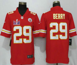 Nike Kansas City Chiefs #29 Eric Berry Red Vapor Untouchable With 2024 Super Bowl (LVIII ) patch Jersey
