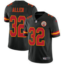 Nike Kansas City Chiefs #32 Marcus Allen Black Rush Limited Authentic stitched NFL jersey