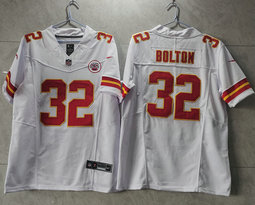 Nike Kansas City Chiefs #32 Nick Bolton White 2023 F.U.S.E. Vapor Untouchable Stitched Jersey