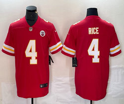 Nike Kansas City Chiefs #4 Rashee Rice Red Vapor Untouchable Authentic stitched NFL jersey