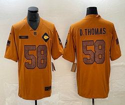 Nike Kansas City Chiefs #58 Derrick Thomas 2023 Brown Salute To Service Authentic Stitched NFL Jersey