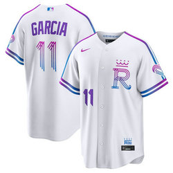 Nike Kansas City Royals #11 Maikel García White 2026 City MLB Jersey