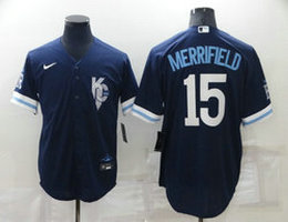 Nike Kansas City Royals #15 Whit Merrifield 2022 City Game Authentic stitched MLB jersey