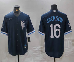 Nike Kansas City Royals #16 Bo Jackson City Game Authentic stitched MLB jersey