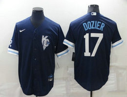 Nike Kansas City Royals #17 Hunter Dozier 2022 City Game Authentic stitched MLB jersey