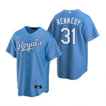 Nike Kansas City Royals #31 Ian Kennedy Light Blue Game Authentic Stitched MLB Jersey