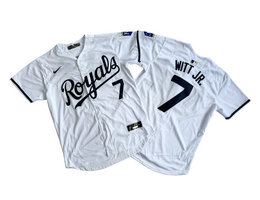 Nike Kansas City Royals #7 Bobby Witt Jr. White Limited Authentic Stitched MLB Jersey