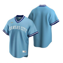 Nike Kansas City Royals #Blank Light Blue Cooperstown Collection Authentic Stitched MLB Jersey