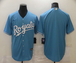 Nike Kansas City Royals Blank Light Blue Game Authentic Stitched MLB Jersey