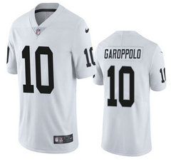 Nike Las Vegas Raiders #10 Jimmy Garoppolo White Vapor Untouchable Limited Authentic Stitched NFL Jersey