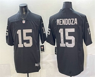 Nike Las Vegas Raiders #15 Fernando Mendoza Black Authentic Stitched NFL Jersey