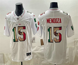 Nike Las Vegas Raiders #15 Fernando Mendoza White Mexico Vapor Untouchable Stitched Football Jersey