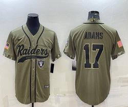 Nike Las Vegas Raiders #17 Davante Adams 2022 Salute To Service Joint baseball jersey